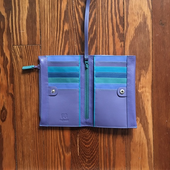 mywalit Handbags - My Walit Purple Italian Leather Wallet Wristlet